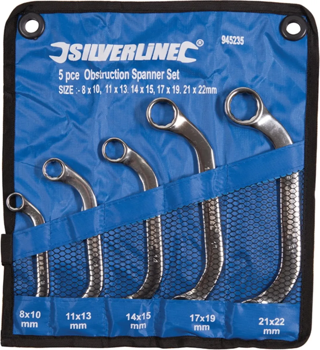 Silverline Bloksleutel 5-delig 8-22mm