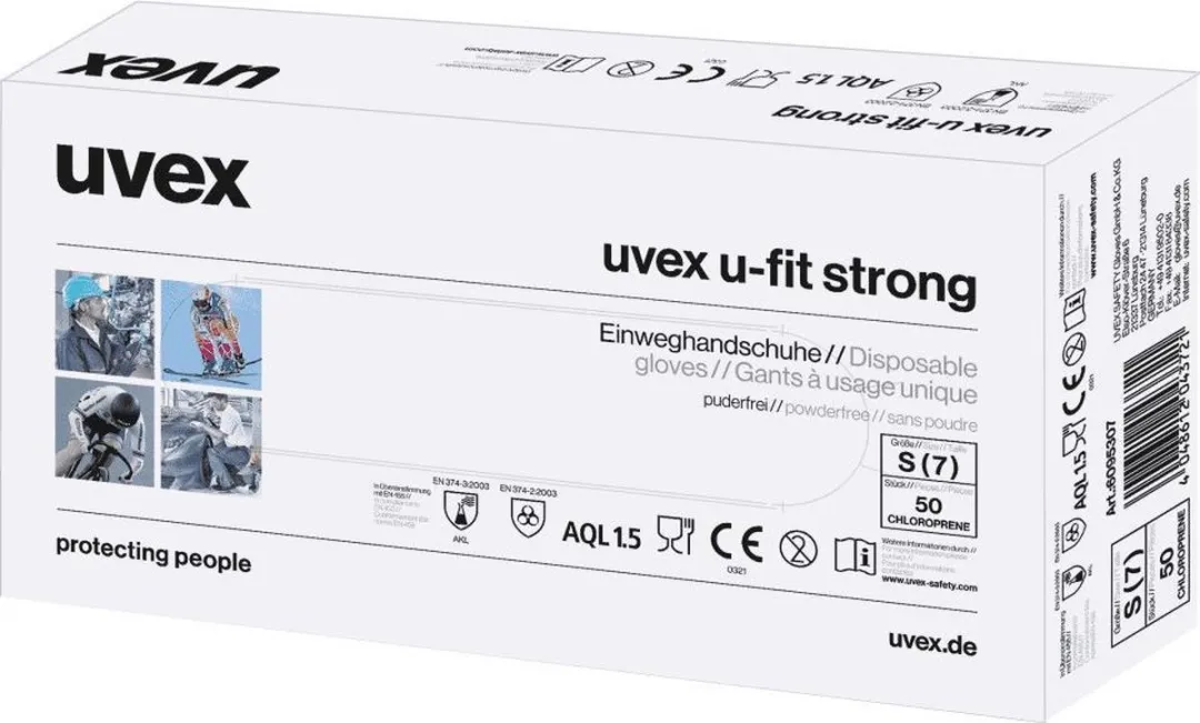Uvex N2000 S Chemisch Bestendige Handschoen - Blauw