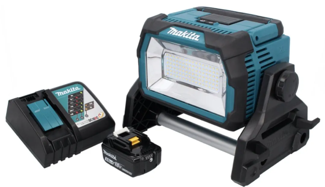 Makita DML 809 RF1 LED Bouwspot 18V - 10.000 Lm - 96 LED's - 20 Stuks