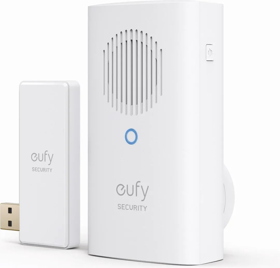 Eufy Deurbelgong Uitbreiding - 4 Ontvangers - 20 Melodieën - Wit