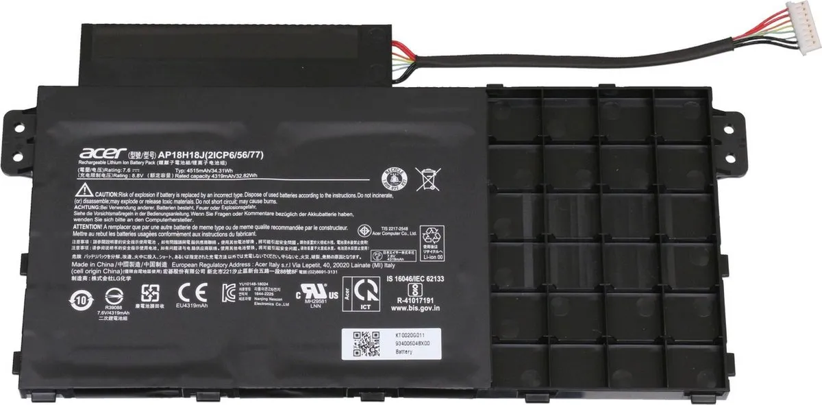 Acer KT.0020G.011 Laptopbatterij