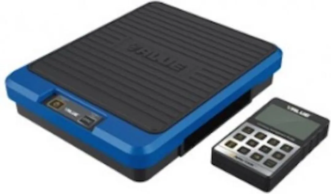 Value Digitale Koelmiddelweegschaal 50kg - Blauw/Zwart