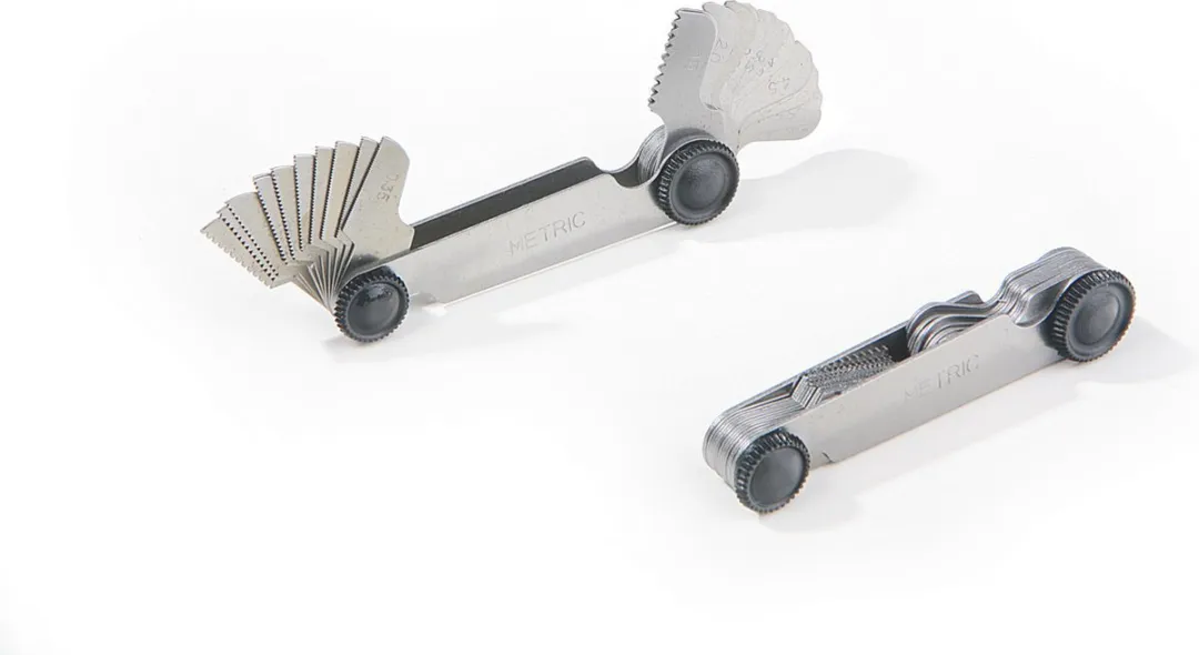 HBM Draadmeter Metrisch/Withworth - 2 Stuks