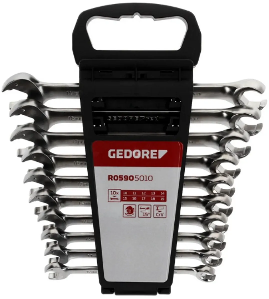 Gedore RED 3301003 Ring-steeksleutelset 10-delig 07-29mm