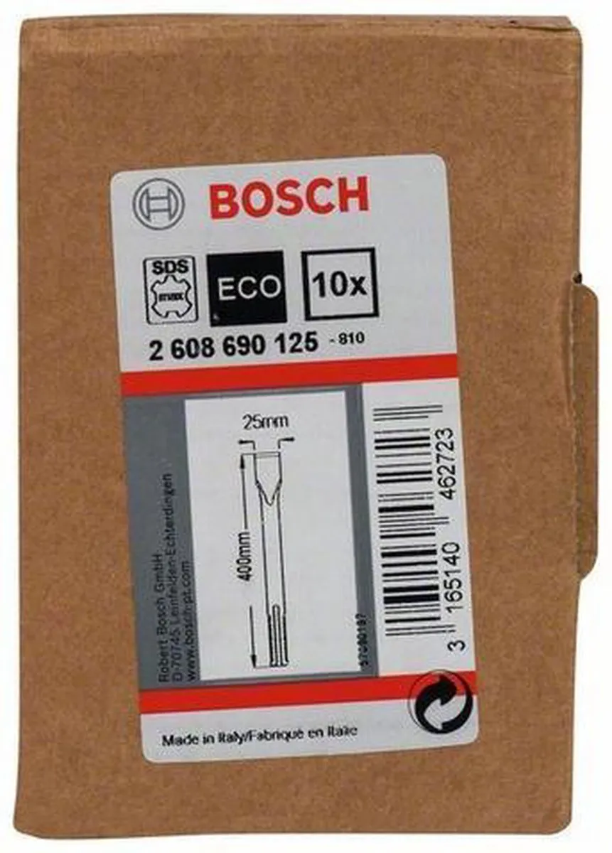 Bosch Professional SDS-Max Plattebeitel 25x400 - 10 Stuks