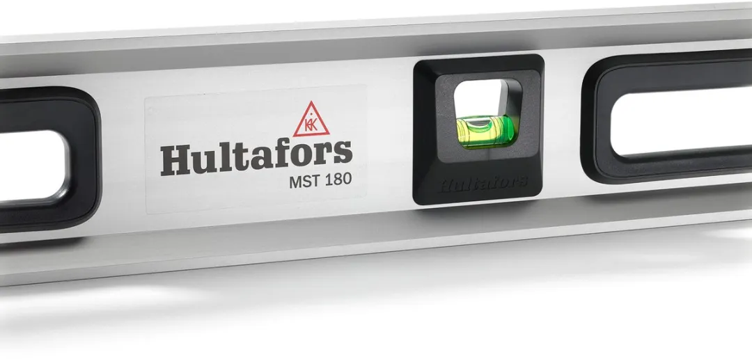 Hultafors MST 180 Precisiestelwaterpas 1800mm - 3 Libellen - Zilver - afbeelding 2 van 6