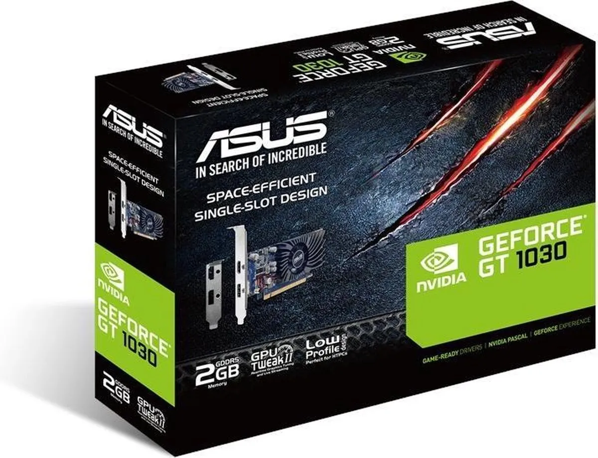 ASUS NVIDIA GT1030 2G BRK Videokaart - 2GB GDDR5 - afbeelding 6 van 6