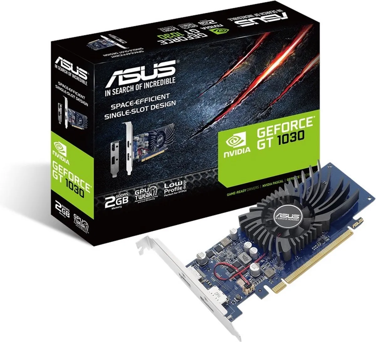 ASUS NVIDIA GT1030 2G BRK Videokaart