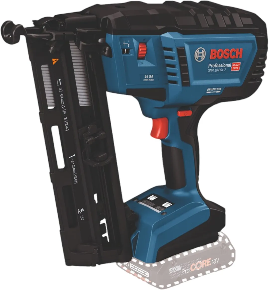 Bosch Professional GNH 18V-64-2 Accu Afwerktacker 16Ga