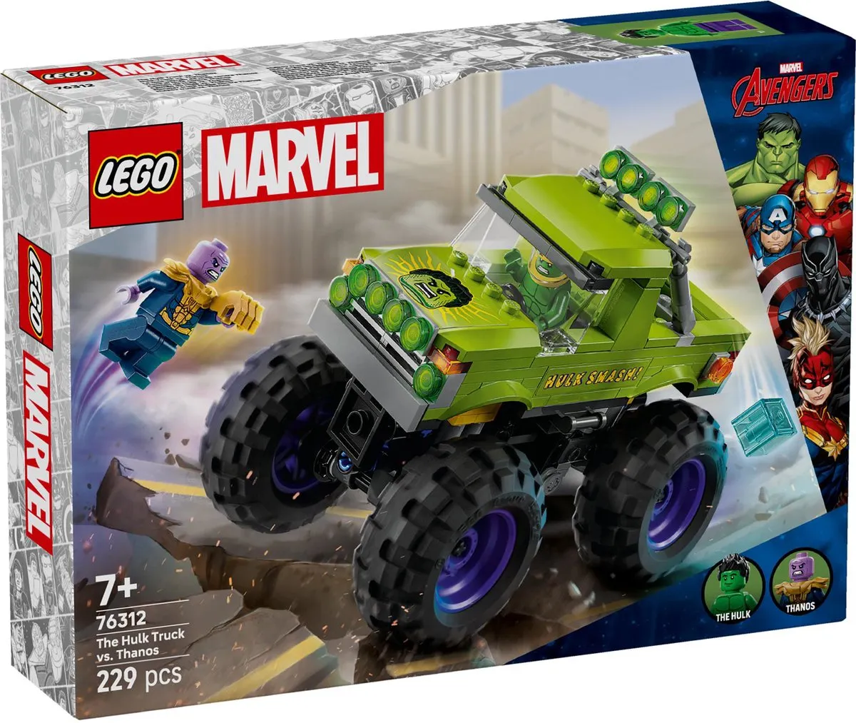 LEGO Marvel Hulk Truck vs. Thanos 76312 - 229 Stukken