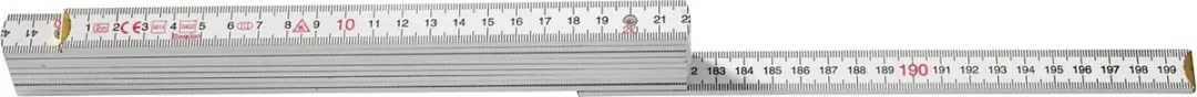 Hultafors H4010W DU Duimstok - Berkenhout - 2m - afbeelding 2 van 6