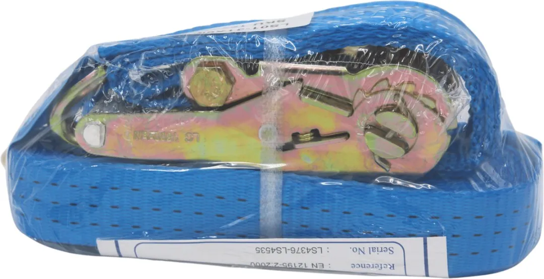 Tetra Spanband met ratel 25mm - 1 Ton - 12m - 2-delig met J-haken