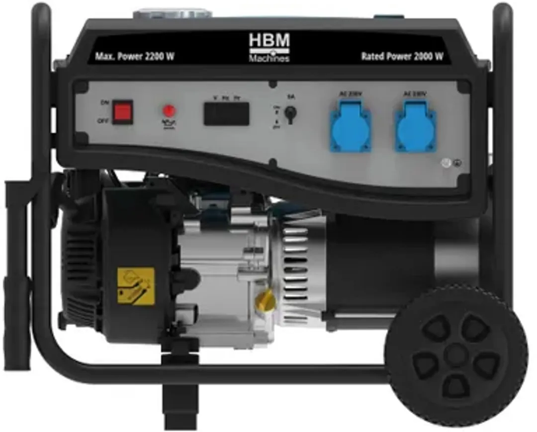 HBM Aggregaat 2200W 196cc Benzinemotor - met Boorhamer