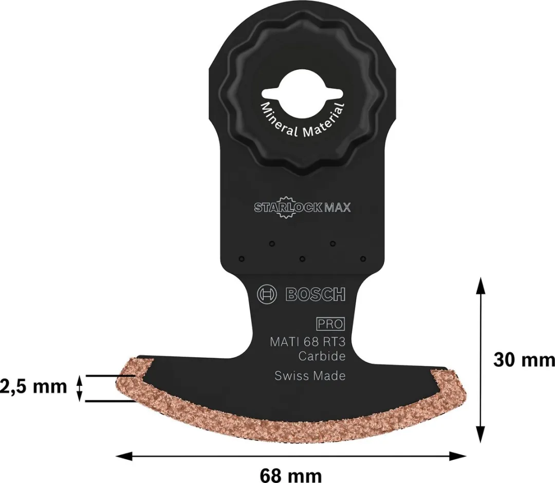 Bosch Professional PRO MATI 68 RT3 Mes Oscillerend - Vezelcement