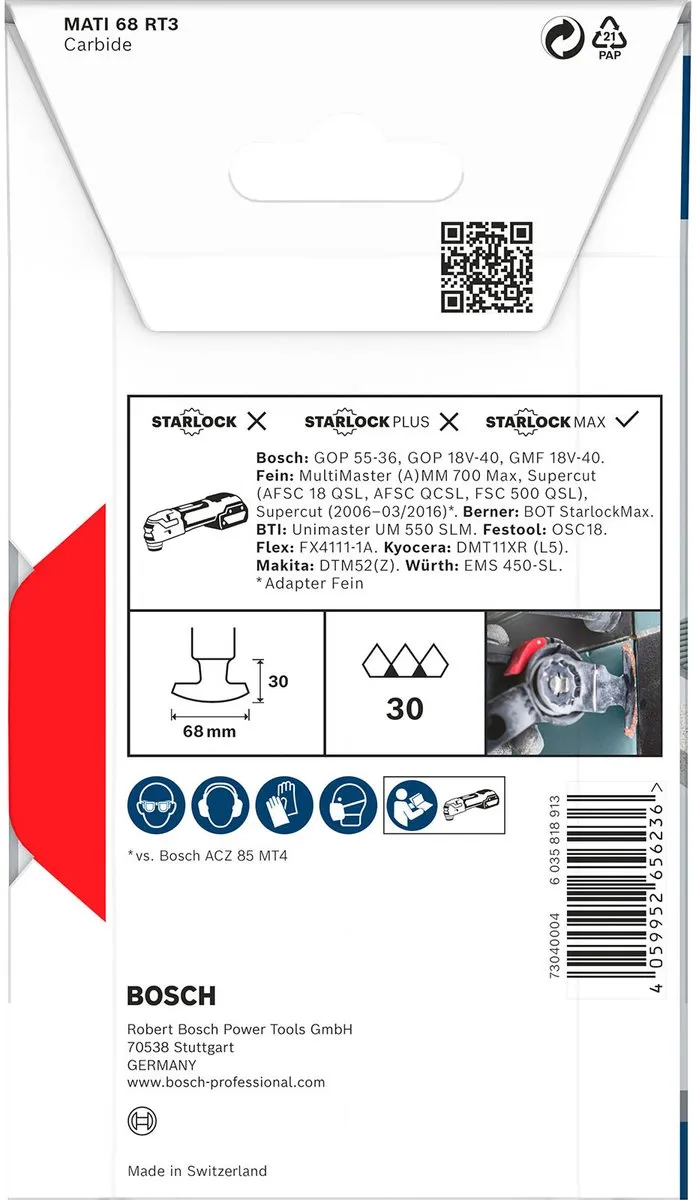 Bosch Professional PRO MATI 68 RT3 Mes Oscillerend - Vezelcement