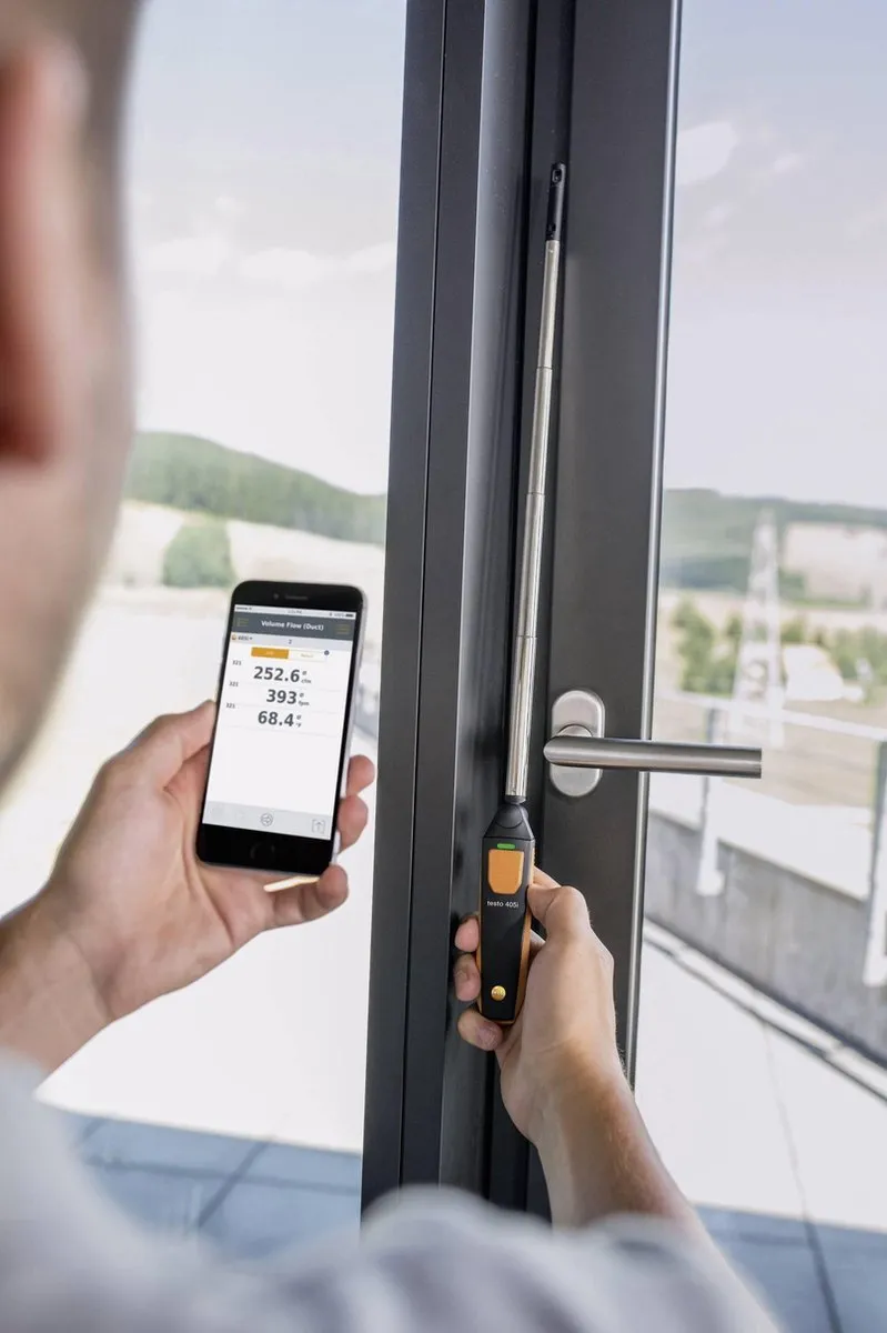 Testo 405i Windmeter - Temperatuur & Luchtsnelheid - afbeelding 6 van 6