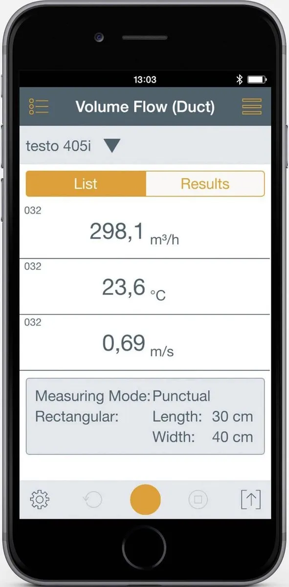 Testo 405i Windmeter - Temperatuur & Luchtsnelheid