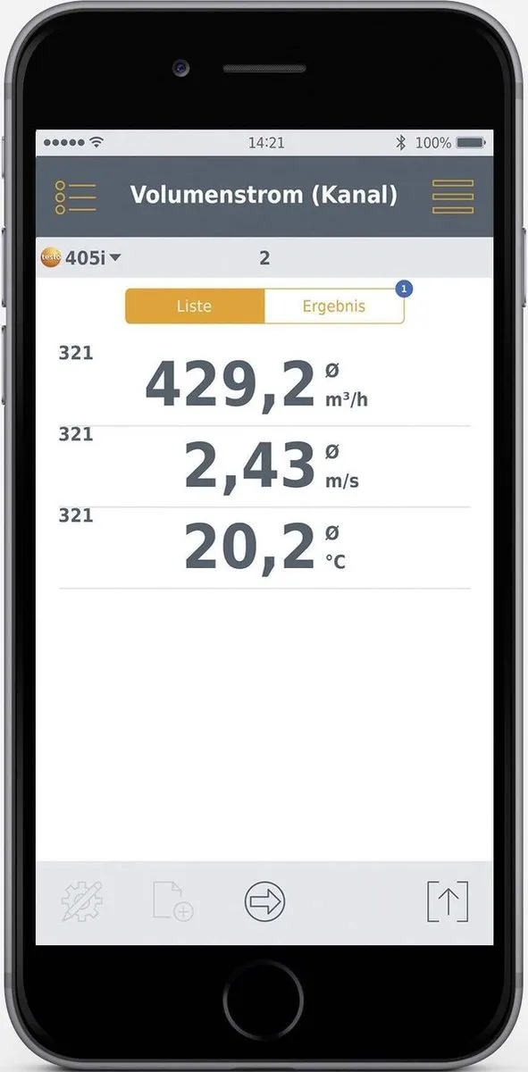 Testo 405i Windmeter - Temperatuur & Luchtsnelheid