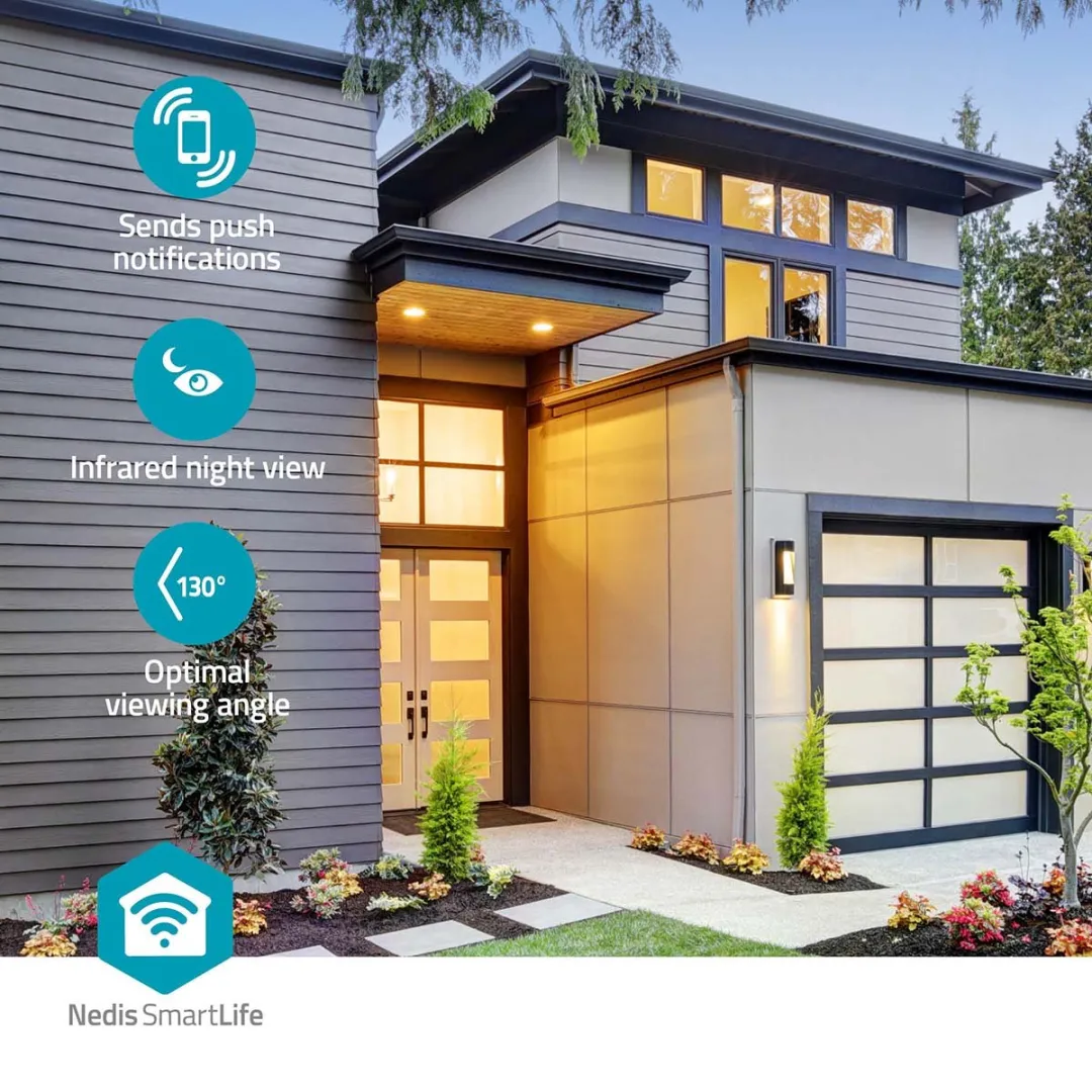 Nedis SmartLife Video Deurbel Full HD 1080p - Zwart