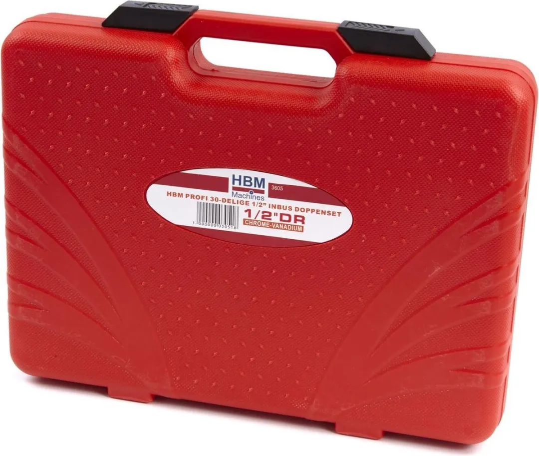 HBM Profi 30-delige 1/2" Inbus Doppenset - 27mm