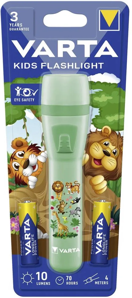 Varta Kids Zaklamp 2AA - Groen - 70 uur