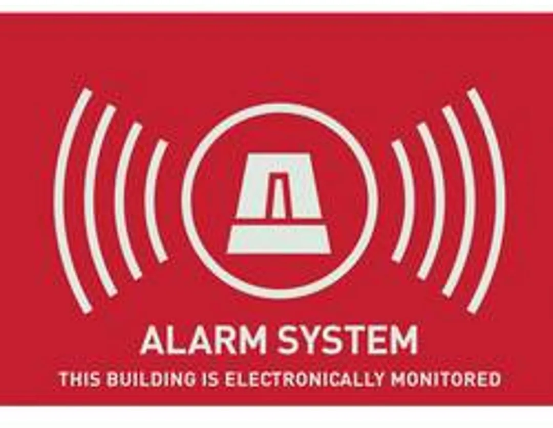 ABUS AU1315 Waarschuwingssticker Alarmsysteem 74x53mm