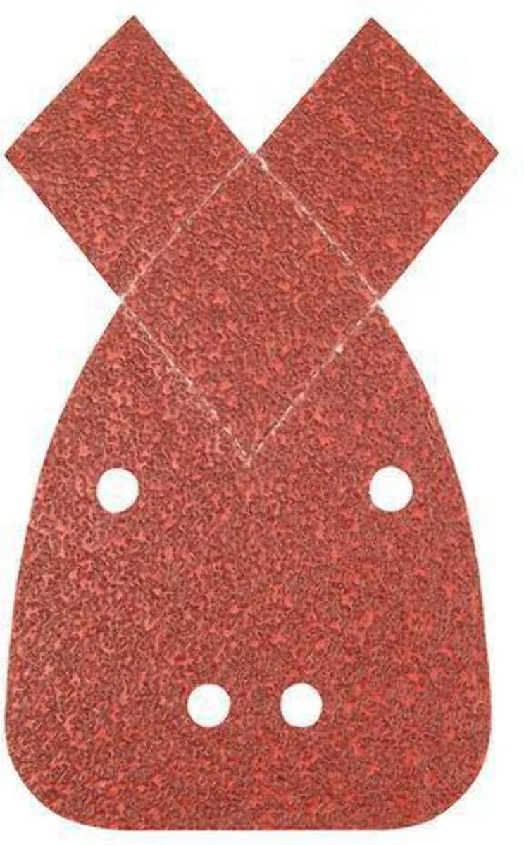 Silverline Klittenband Delta Schuurvellen 140mm - 10 Stuks