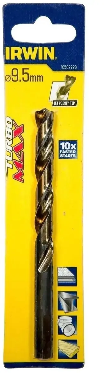 Irwin HSS Metaalboor Turbomax 9.5x125mm
