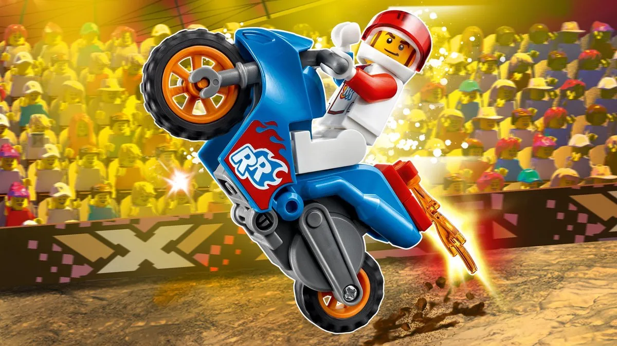 LEGO City Stuntz Raket Stuntmotor 60298 - 14 Onderdelen