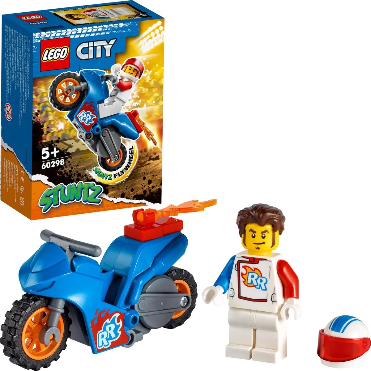 LEGO City Stuntz Raket Stuntmotor 60298 - 14 Onderdelen