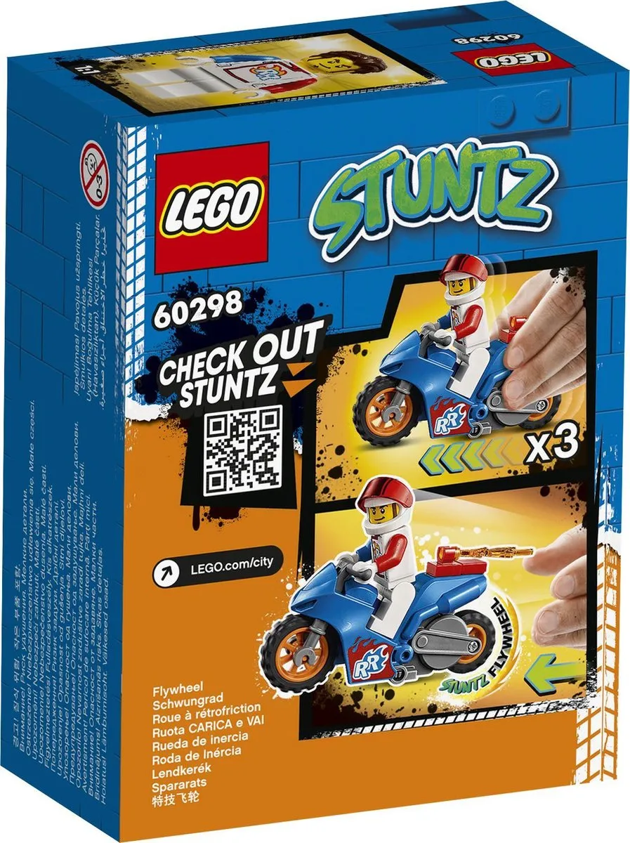 LEGO City Stuntz Raket Stuntmotor 60298 - 14 Onderdelen - afbeelding 6 van 6