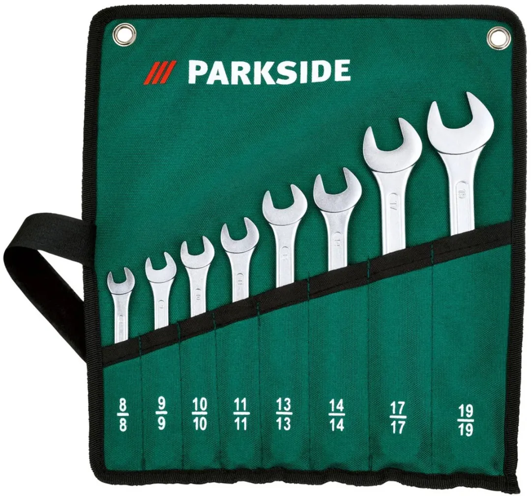 PARKSIDE Steek- en ringsleutelset 8-delig - Chroom-vanadiumstaal