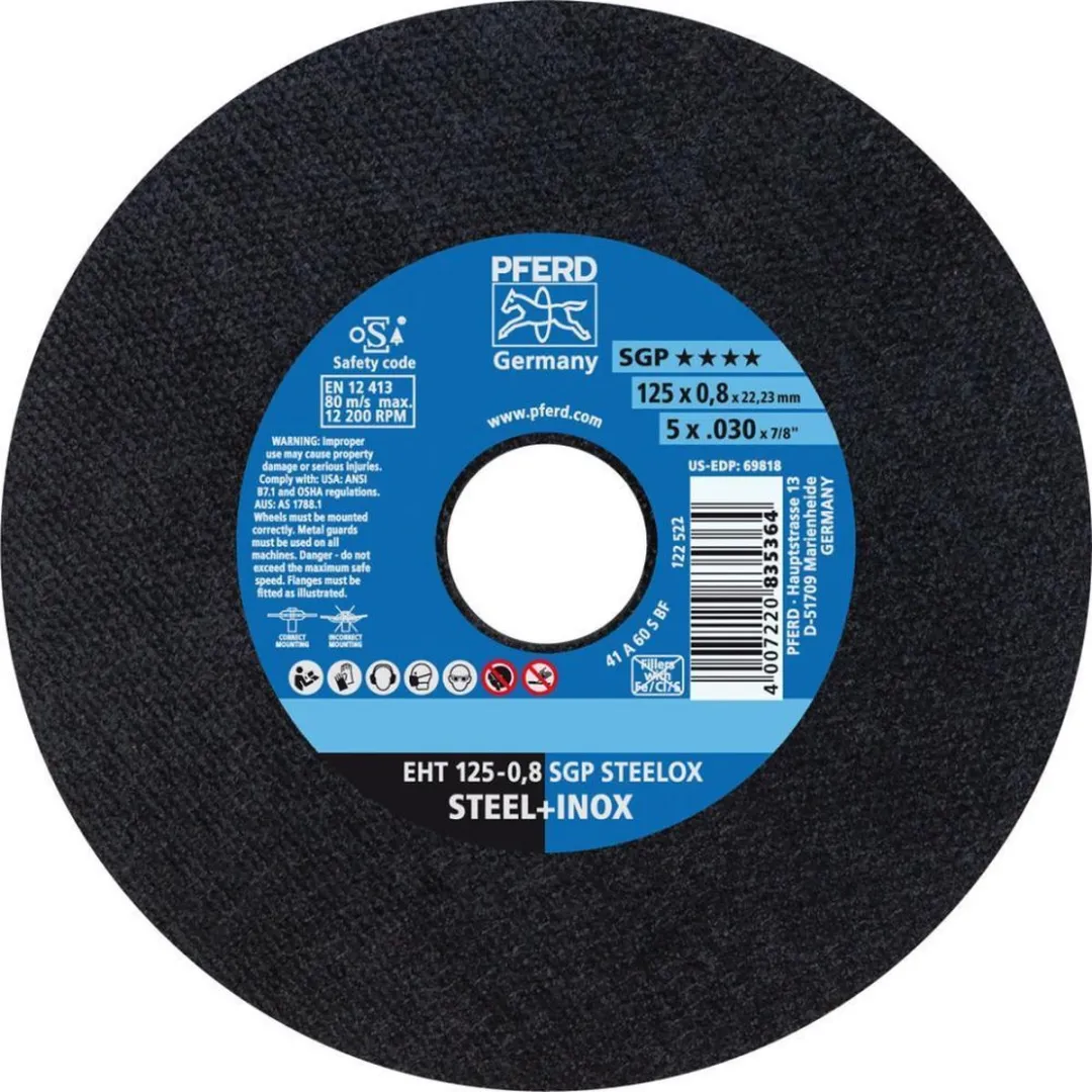 Pferd SGP STEELOX Snijschijf 125x0,8mm