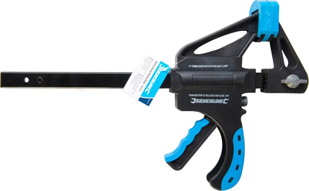 Silverline Heavy Duty Snelspanklem 150mm - Geel - afbeelding 6 van 6
