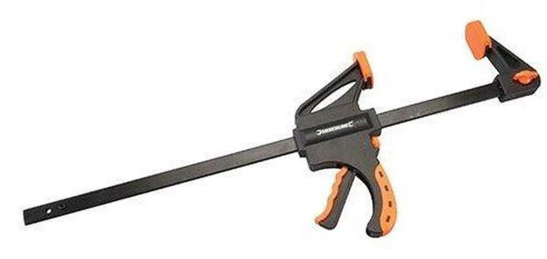 Silverline Heavy Duty Snelspanklem 150mm - Geel