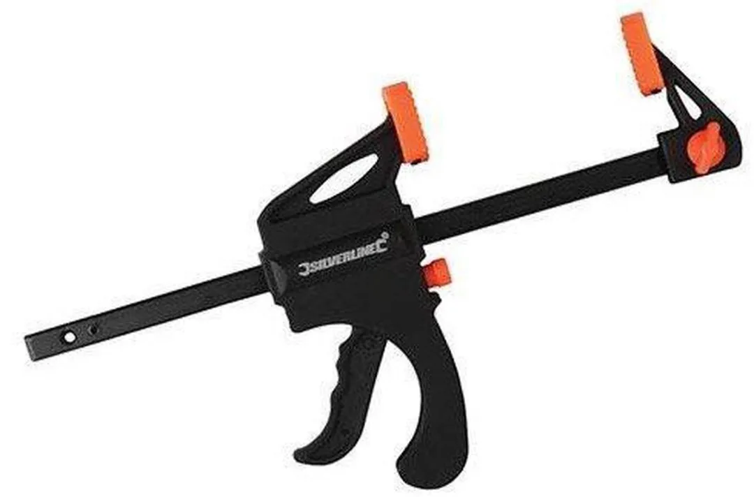 Silverline Heavy Duty Snelspanklem 150mm - Geel