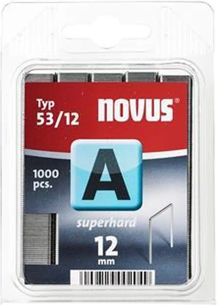 Novus Niet Gegalvaniseerd Handtacker 12mm - 1.000 Stuks