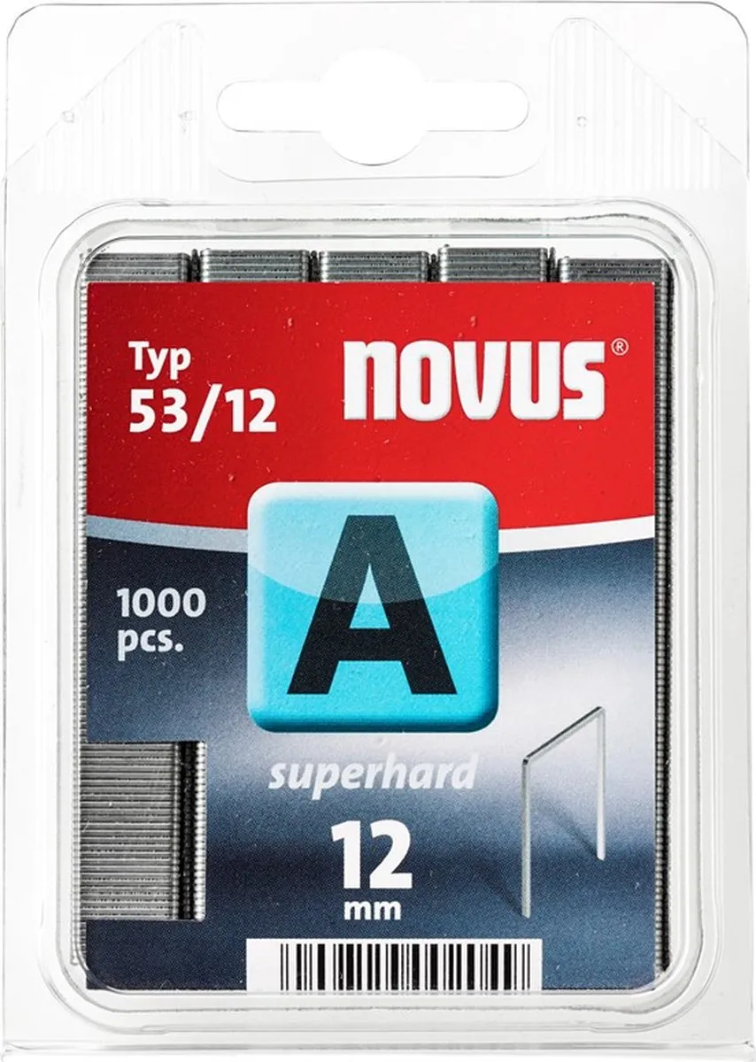 Novus Niet Gegalvaniseerd Handtacker 12mm - 1.000 Stuks