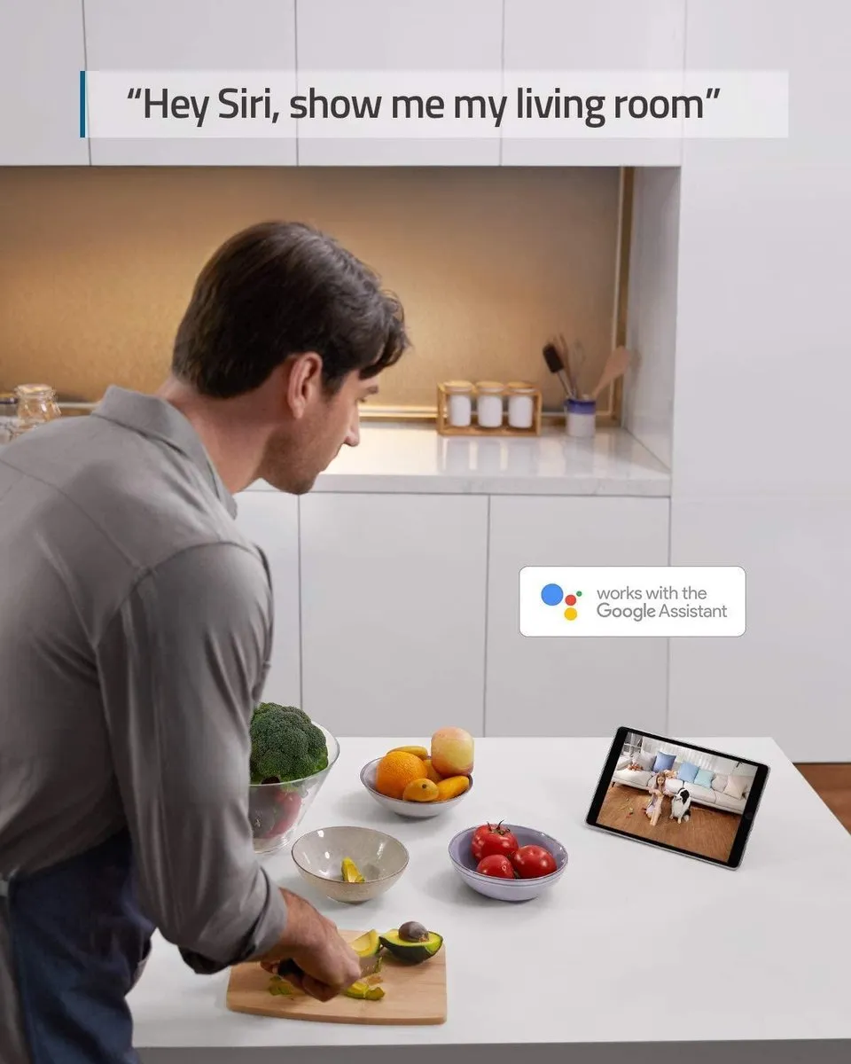 Eufy T84013W2 2K Indoor Bewakingscamera - Wit