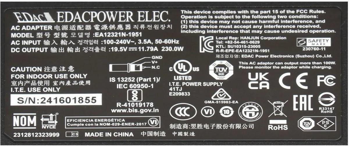 Acer 25.JWSJ2.001 Oplader 330W