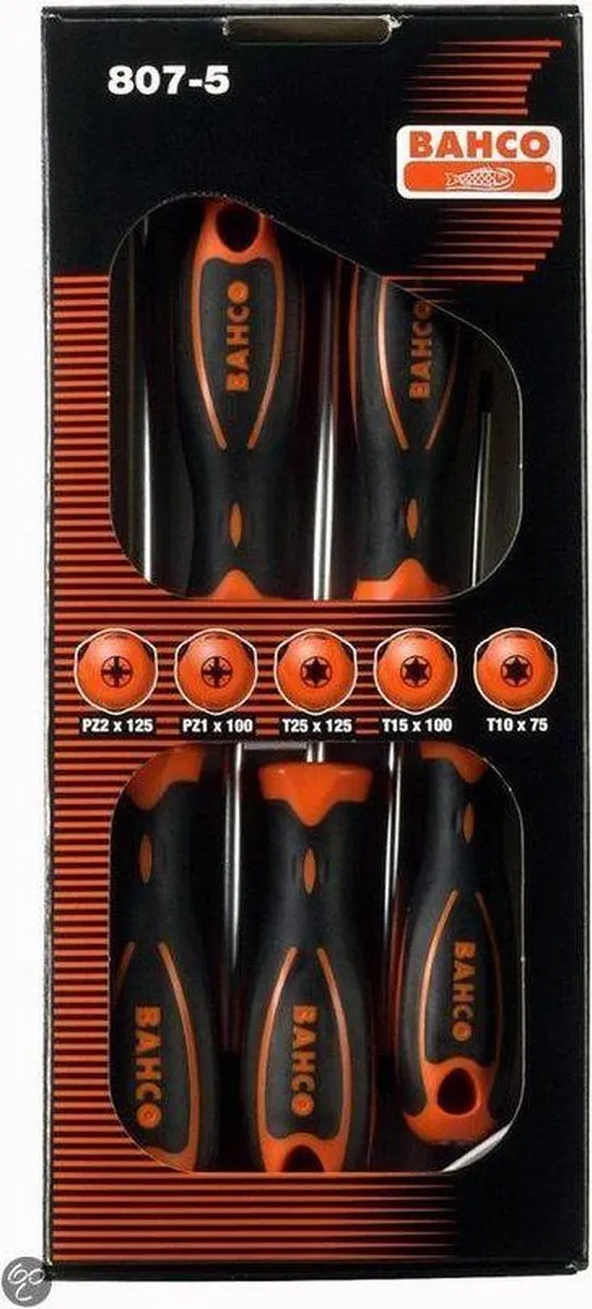 Bahco 807-5 Schroevendraaierset