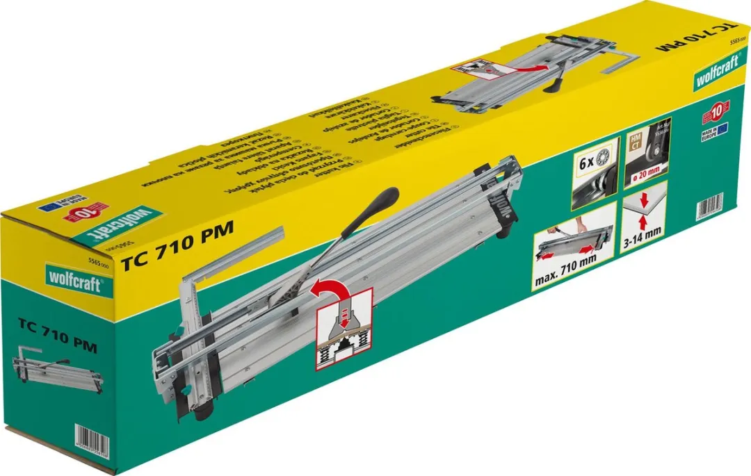 Wolfcraft Tegelsnijder TC 710 PM 600mm - 20mm Snijwiel - Multikleur - afbeelding 6 van 6