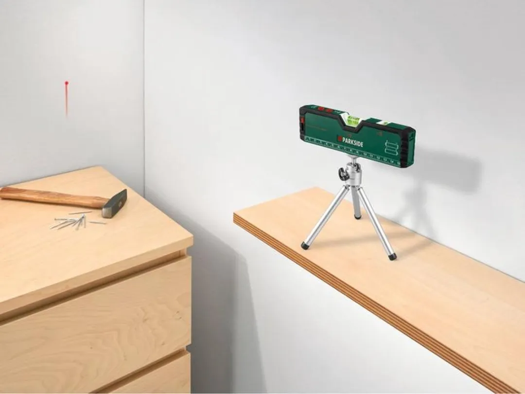 PARKSIDE NVT Laserwaterpas - Met mini-statief en pointerfunctie