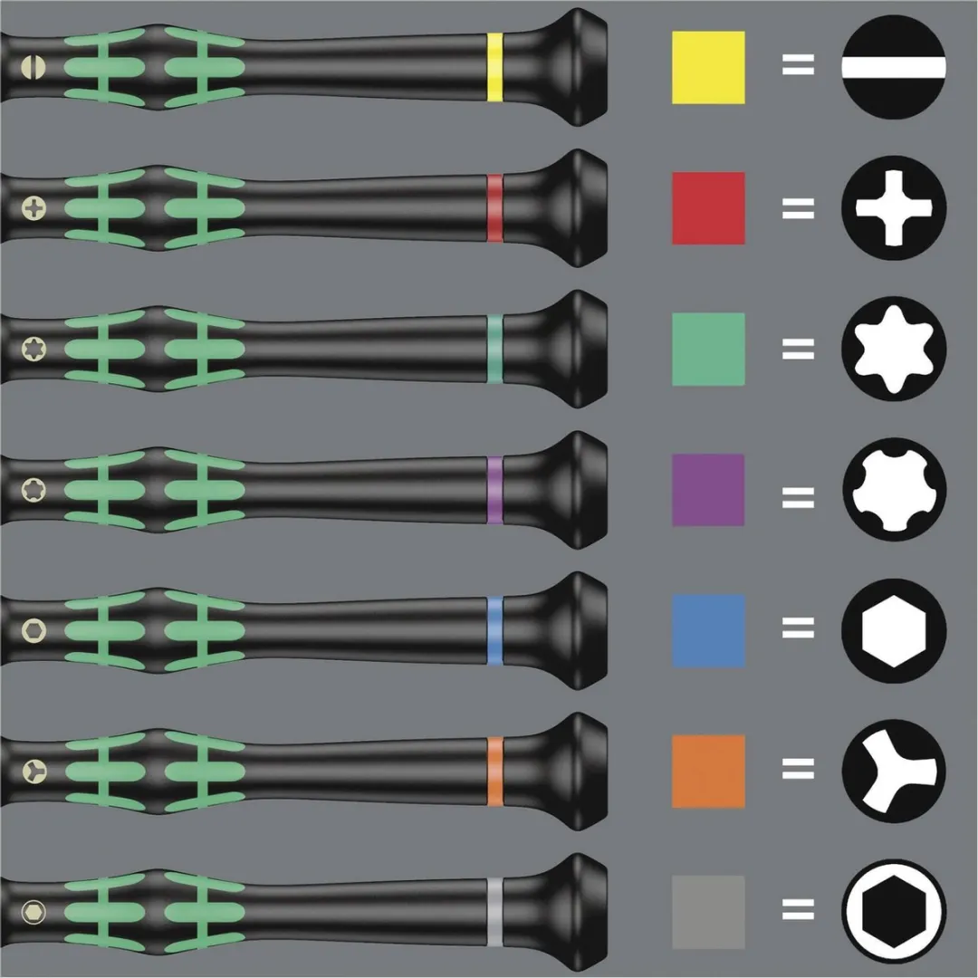 Wera 2069/6 Schroevendraaierset Elektronica 6-delig - 2-5mm