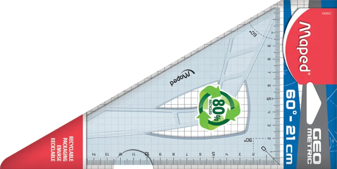 Maped Winkelhaak 60° 32cm - Transparant