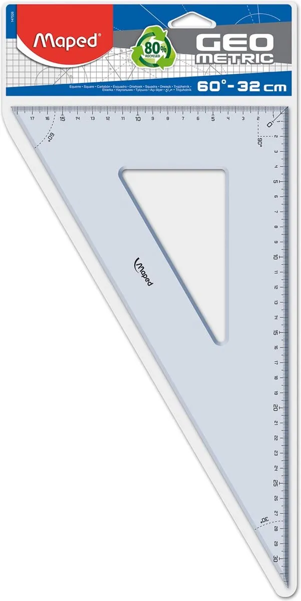 Maped Winkelhaak 60° 32cm - Transparant