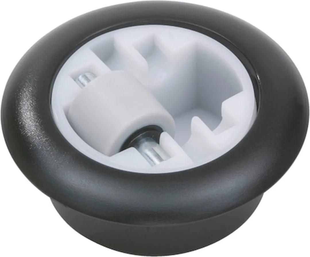 Würth Mini Zwenkwielen 4 Stuks - 50 kg - Wit/Zwart