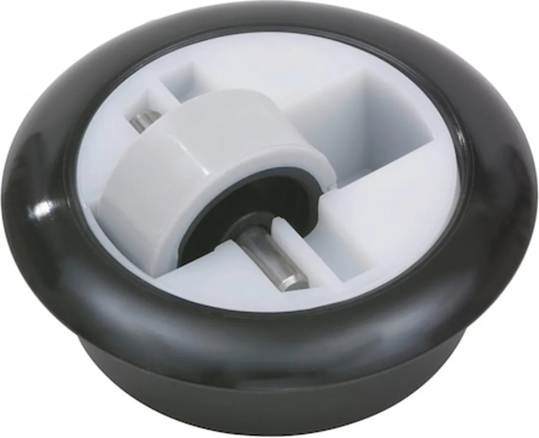 Würth Mini Zwenkwielen 4 Stuks - 50 kg - Wit/Zwart