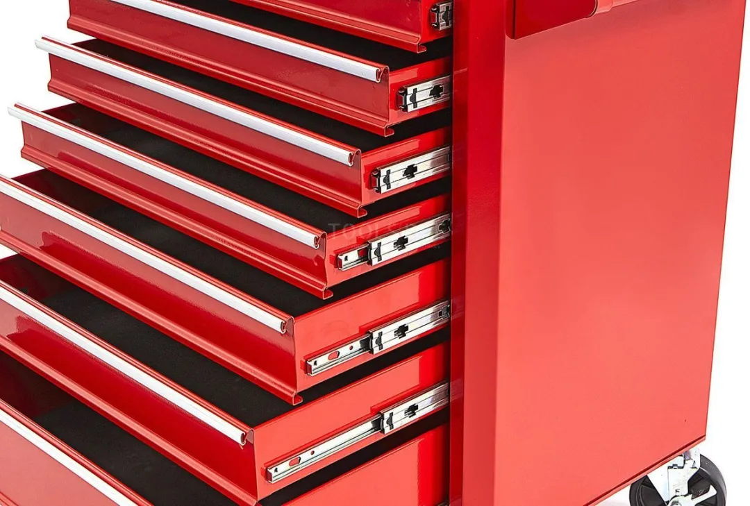 HBM 7-Laden Gereedschapswagen - Rood