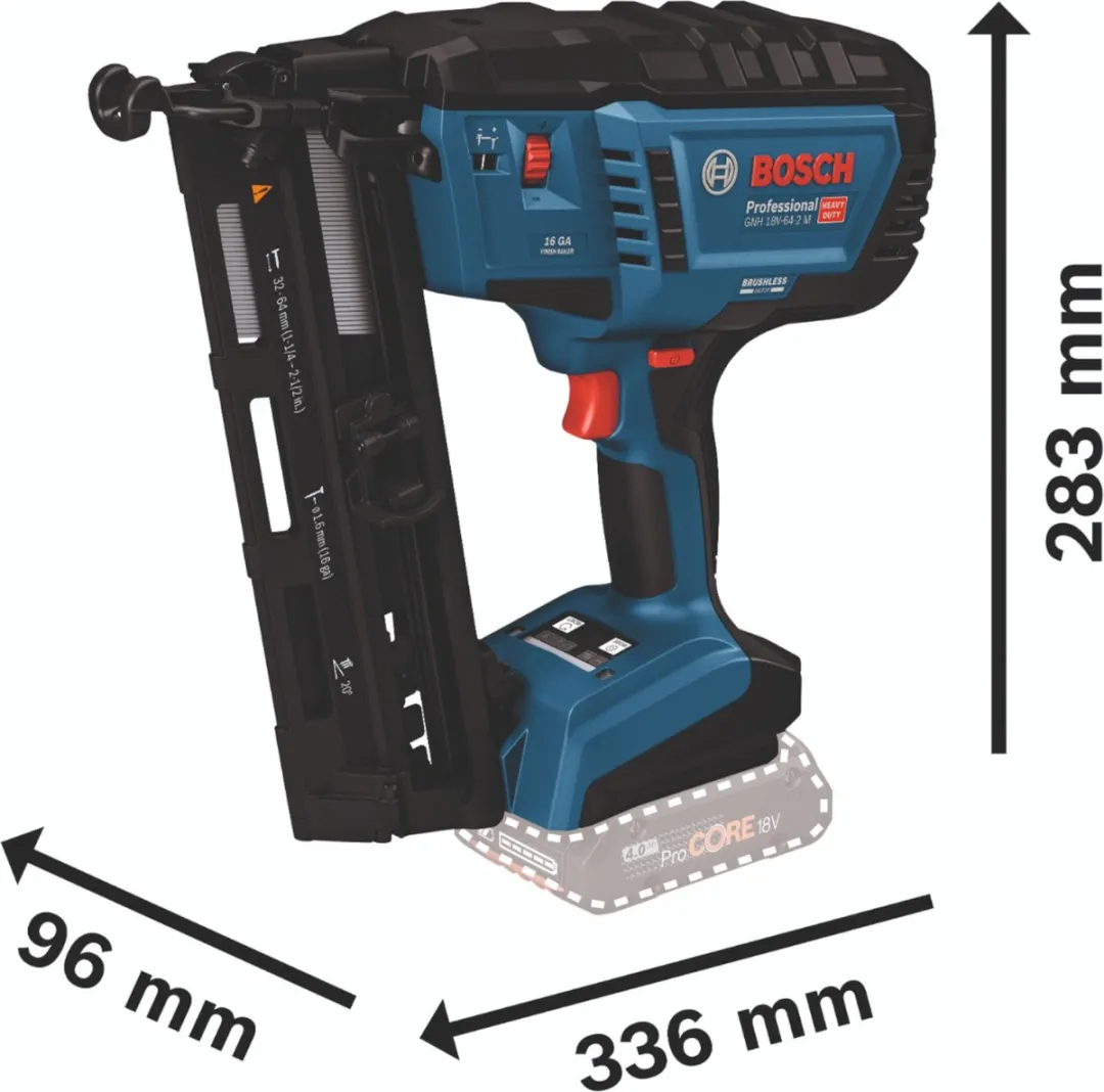 Bosch Professional GNH 18V-64-2 M Afwerktacker 16Ga - 18V